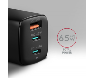 Axagon ACU-DPQ65, GaN 65W, 3x port, PD3.0/QC4+/PPS/Apple - 1353461 - zdjęcie 7